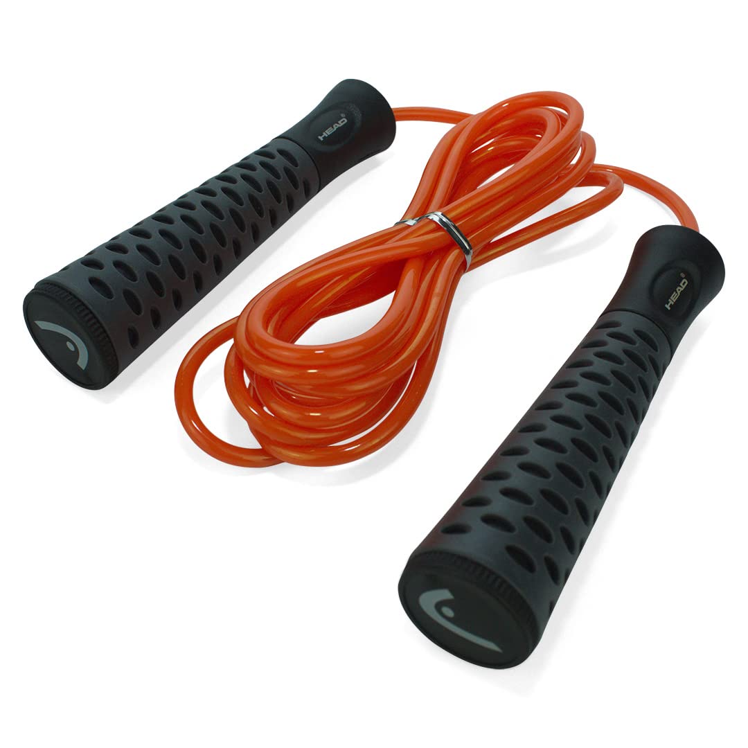 HEAD Speed Skipping Rope for Men, Women & Kids | Adjustable Height 290CM - ABS Material | Jump Rope for Men | Speed Skipping Rope for Exercise, Gym, Sports Fitness | Skip Rope for Home Exercise - Red