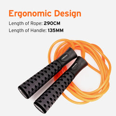 HEAD Speed Skipping Rope for Men, Women & Kids | Adjustable Height 290CM - ABS Material | Jump Rope for Men | Speed Skipping Rope for Exercise, Gym, Sports Fitness | Skip Rope for Home Exercise - Red