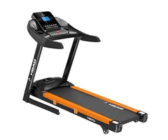 Reach HH 600 5 HP Peak Motorized Treadmill | Auto Incline | LCD Display with 12 Preset Programs | Foldable Machine with Bluetooth for Home Gym | Max Speed of 14 km/hr | Max User Weight 125kg | Orange