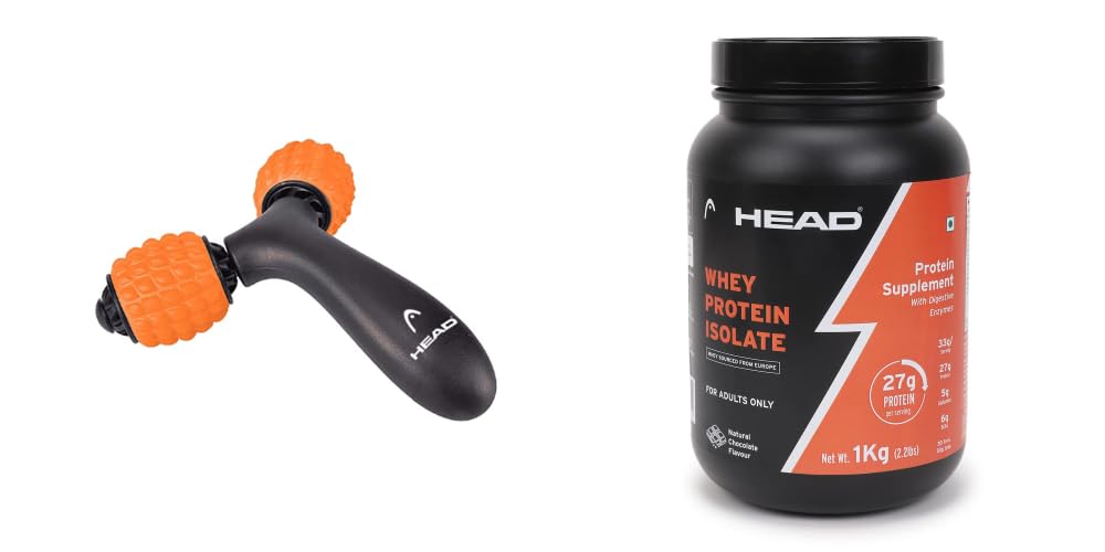 1 MASSAGE HEAD|1 HEAD Whey Protein Powder Isolate (Natural Chocolate) 1Kg