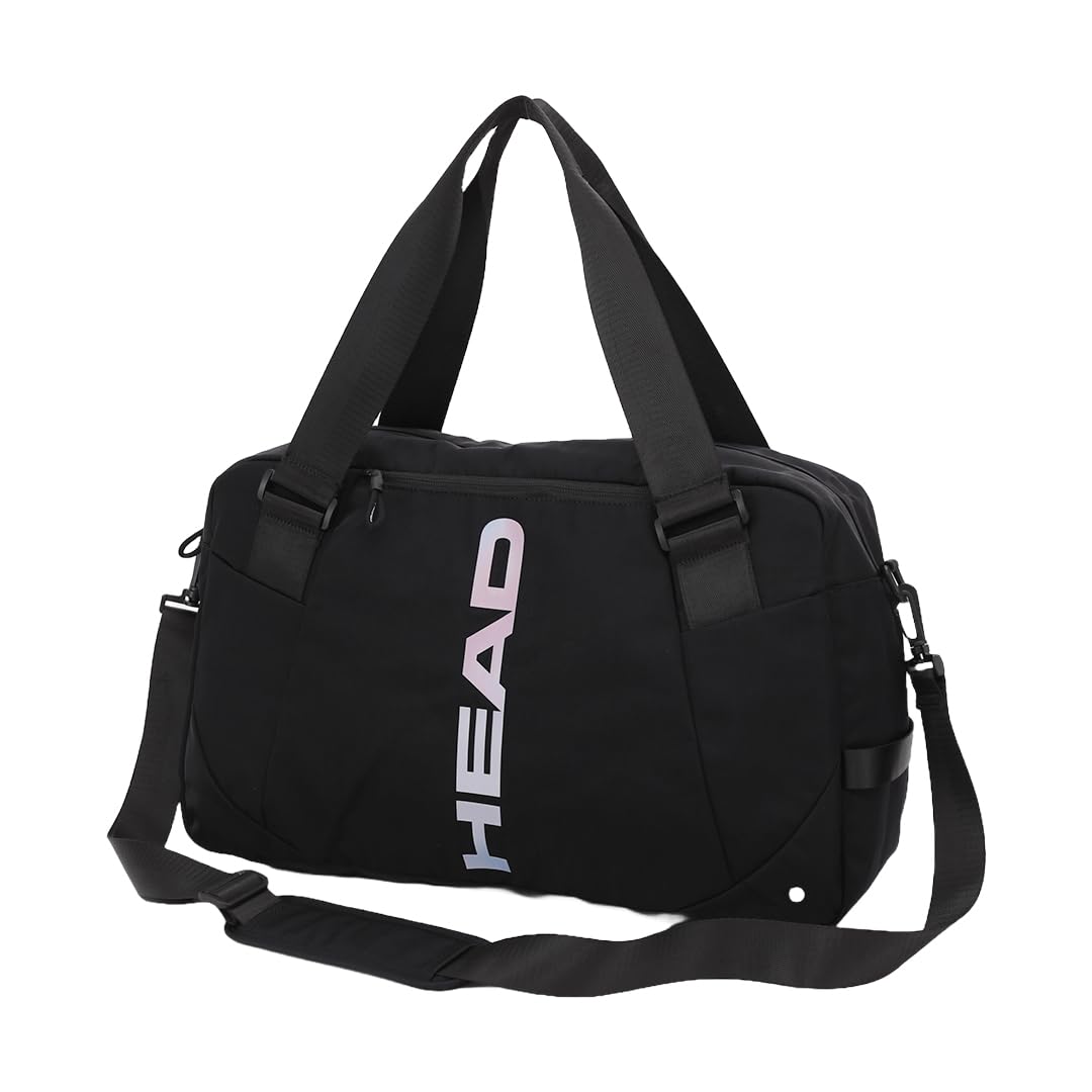 HEAD Sports Duffle Bag, Gym Bag, Travel Bag | 30 L | Solid Black