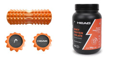 1 YOGA ROLLERHEAD-|1 HEAD Whey Protein Powder Isolate (Natural Chocolate) 1Kg