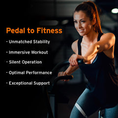 HEAD Vision MII Spin Bike | Adjustable Resistance & LCD Monitor | Fitness Cycle for Home Gym Workout | Ideal for Tummy & Lower Body | Max User Weight 110kg