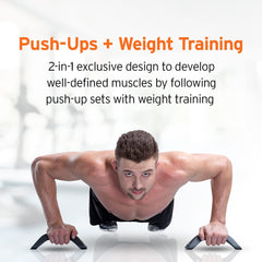 HEAD Push Up Dumbbells (2 x 2 Kgs) & Soft Dumbbells (2 x 1.5 Kgs) | Push Up Dumbbell: 2 in 1 Weight Lifting + Push Up |