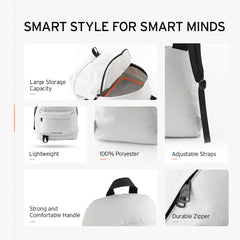 HEAD Vibe Backpack | 20 Litres | Light Grey | Casual, Trendy Bag