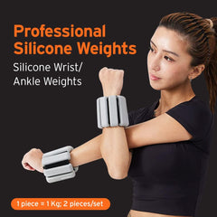 HEAD Wrist/Ankle Weights & Resistance Tube + Ring Tube Combo | Adjustable Weights: (2 x 1 Kgs) | Resistance: 10 Kg