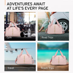 HEAD Sports Duffle Bag, Gym Bag, Travel Bag | 30 L | Pastel Pink