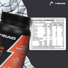 Head Premium 100% Whey Protein Powder Isolate, 1Kg, Natural Chocolate, 30 Servings, Sports & Fitness Enthusiast, Muscle Strength & Bone Health, Sugarfree - Primary Source - Whey Isolate (Sourced from Europe)