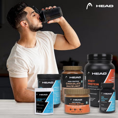 Head Premium 100% Whey Protein Concentrate Powder, Pack of 2Kg, Mocha Coffee Flavor, 60 Servings, for Athletes, Sports & Fitness Enthusiast, Muscle Strength & Bone Health, Sugarfree, for Daily Protein Intake