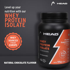 1 YOGA ROLLERHEAD-|1 HEAD Whey Protein Powder Isolate (Natural Chocolate) 1Kg